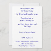 Hawaiisches Hibiskus-Geburtstags-Party Einladung (Rückseite)