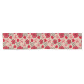 Hawaiisches Hibiskus-Muster-Rot Kurzer Tischläufer (Horizontal)