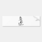 Hawaiisches Hula Mädchen Autoaufkleber (Vorne)