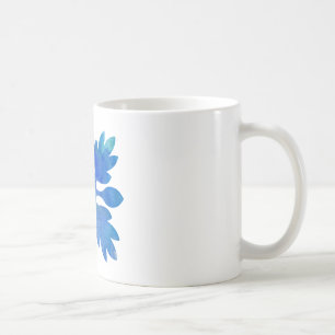 Hawaiisches Ingwer-Steppdecken-Ozean-Blau-Aquarell Kaffeetasse