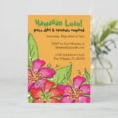 Hawaiisches Luau! Einladungen (Stehend Vorderseite)