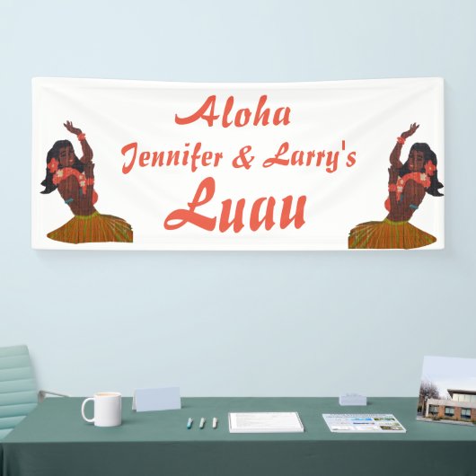 Hawaiisches Luau Hula Mädchen Banner (Messe)