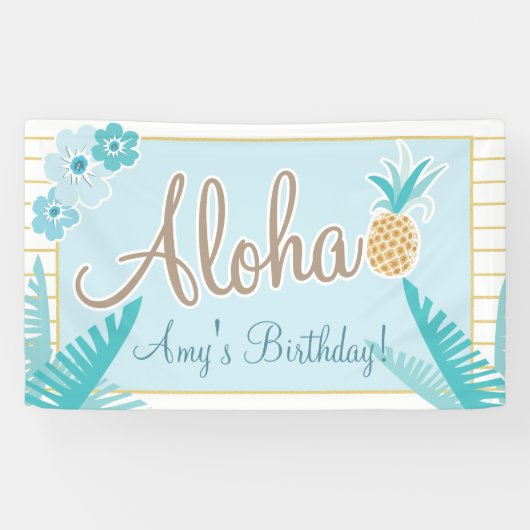Hawaiisches Luau Party Banner (Horizontal)