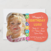 Hawaiisches Luau Party Einladung (Vorderseite)