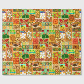 Hawaiisches Motiv 004 Geschenkpapier (Flach)