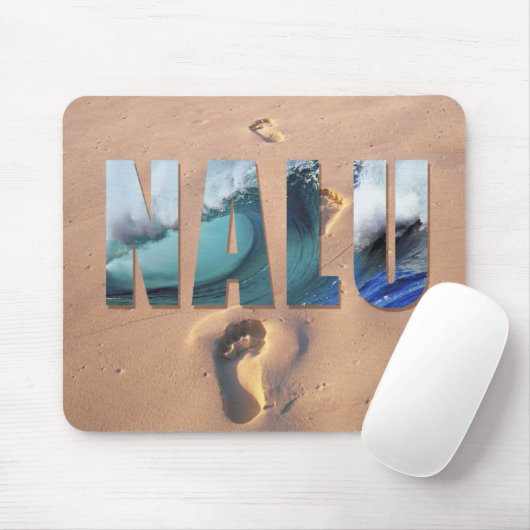 Hawaiisches "Nalu" (Brandung) Mousepad (Mit Mouse)
