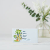 Hawaiisches Shirt-kundenspezifische Visitenkarte (Stehend Vorderseite)