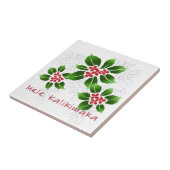 Hawaiisches Stechpalme Mele Kalikimaka Fliese (Seite)