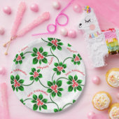 Hawaiisches Stechpalme Mele Kalikimaka Pappteller (Party)