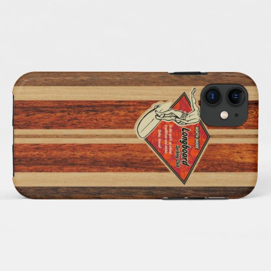 Hawaiisches Surfbrett. Waimea. Case-Mate iPhone Hülle (Rückseite (Horizontal))