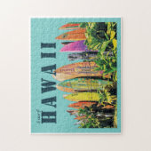 Hawaiisches Surfbrett-Zaunpuzzlespiel Puzzle (Vertikal)