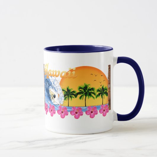 Hawaiisches Surfen Tasse (Rechts)