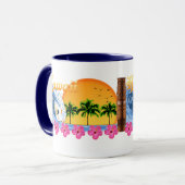 Hawaiisches Surfen Tasse (Vorderseite Links)