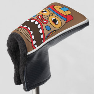 hawaiisches tiki golf headcover