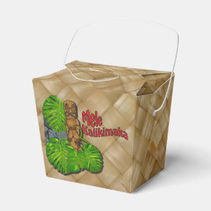 Hawaiisches Tiki Mele Kalikimaka Weihnachten Geschenkschachtel
