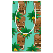 Hawaiisches Tiki Wiederholungs-Muster Kleine Geschenktüte (Vorderseite)