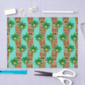 Hawaiisches Tiki Wiederholungs-Muster Seidenpapier (Handwerk)