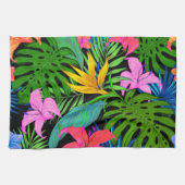 Hawaiisches tropisches Blumen-Muster Geschirrtuch (Horizontal)