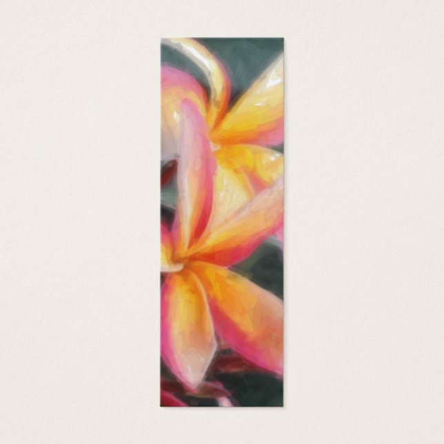 Hawaiisches tropisches BlumenLesezeichen (Vorderseite)