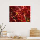 Hawaiisches tropisches Orchideen-Plakat Poster (Küche)