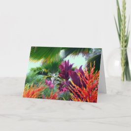 Hawaiisches tropisches Weihnachtsthema Feiertagskarte