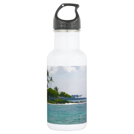 Hawaiisches Ufer Edelstahlflasche (Vorderseite)