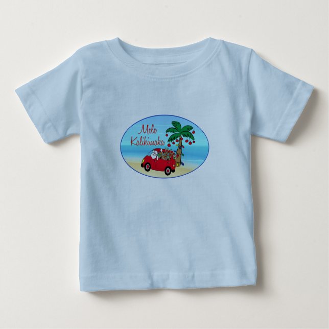 Hawaiisches Weihnachten Baby T-shirt (Vorderseite)