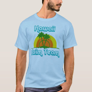 Hawaiiswim-Team-Retro T - Shirt, Palmen T-Shirt