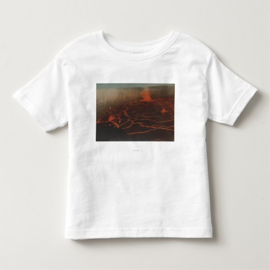 HawaiiView der Lava-Spuren in KilauerHawaii Kleinkind T-shirt (Vorderseite)