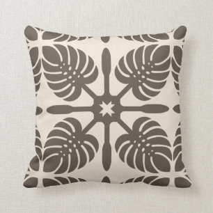 HAWAISCH-QUILT-PILLOW - Monstera Kissen