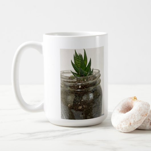 Hawarthia Succulent Kaffeetasse (Mit Donut)