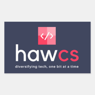 HAWCS Club Navy Rechtecksticker Rechteckiger Aufkleber