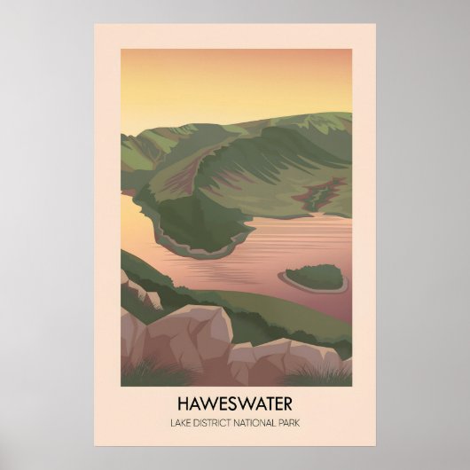 Haweswater Lake District Reiseplakat Poster (Vorne)