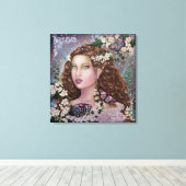 Hawhtorn-Feenkönigin Stretching Leinwand Art (Insitu (Holzboden))