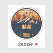 Hawi, Hawaii Aufkleber (Blatt)