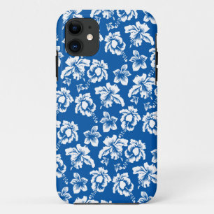 Hawiian Blue Blume Pattern iPhone 11 Hülle