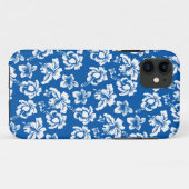 Hawiian Blue Blume Pattern Case-Mate iPhone Hülle (Rückseite (Horizontal))