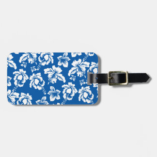 Hawiian Blue Blume Pattern Gepäckanhänger