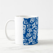 Hawiian Blue Blume Pattern Kaffeetasse (Links)