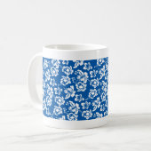 Hawiian Blue Blume Pattern Kaffeetasse (Vorderseite Links)