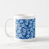 Hawiian Blue Blume Pattern Kaffeetasse (Links)