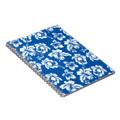 Hawiian Blue Blume Pattern Notizblock (Rechte Seite)