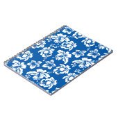 Hawiian Blue Blume Pattern Notizblock (Linke Seite)