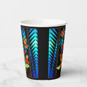 Hawiian Christmas Bouquet Pappbecher (Links)