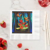 Hawiian Christmas Bouquet Serviette (Beispiel)
