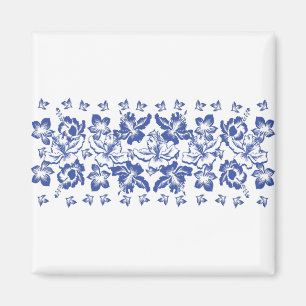 Hawiian-floral-Band-2 Magnet