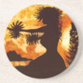Hawiian Hula Dancer Getränkeuntersetzer