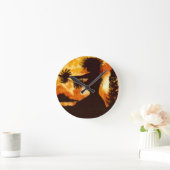 Hawiian Hula Dancer Runde Wanduhr (Zuhause)