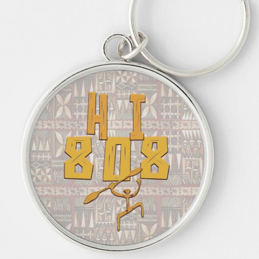 Hawiian Paddleman und. Tapa Schlüsselanhänger (Vorne)