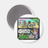 Hawiian Trump Detectives Funny Gifts & Cards Magnet (Vorderseite/Rückseite)